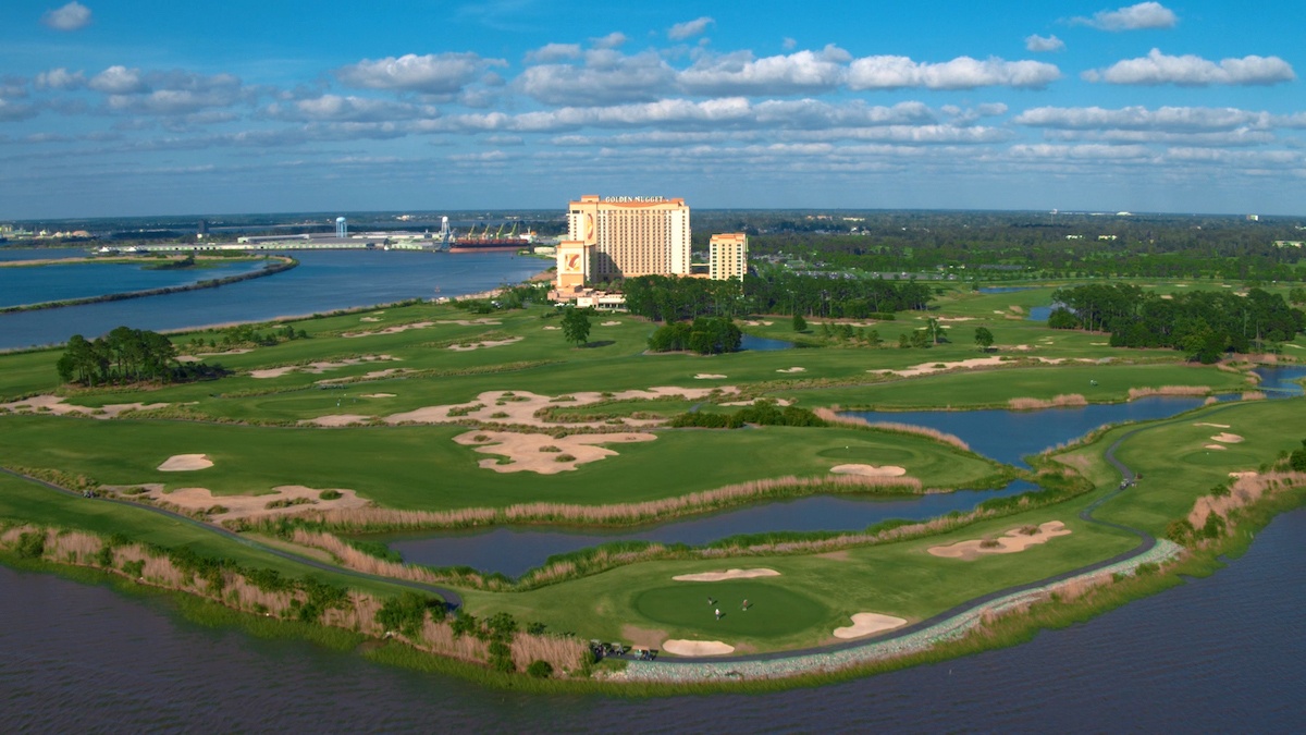 a view of a large body of water with a city in the background